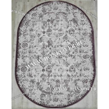 Ковер в гостиную дизайн 10 Сиреневый Овал