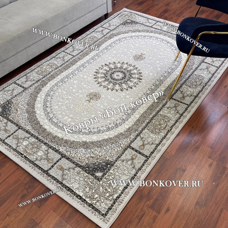 Турецкий Ковер Для гостиной New дизайн 96 Серый